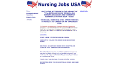 Desktop Screenshot of nursejobsamerica.com